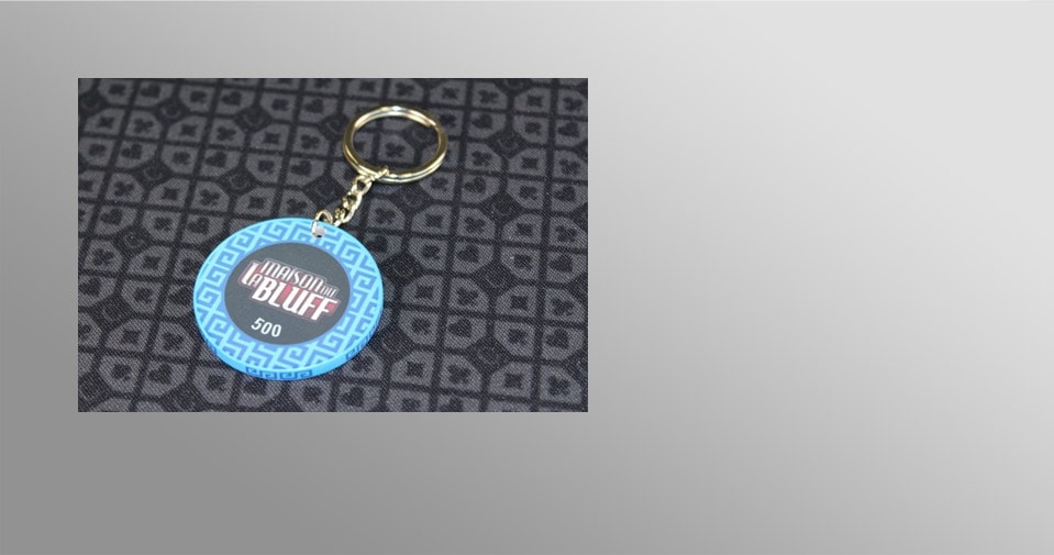 Jetons La Maison du Bluff 5 en porte clés !